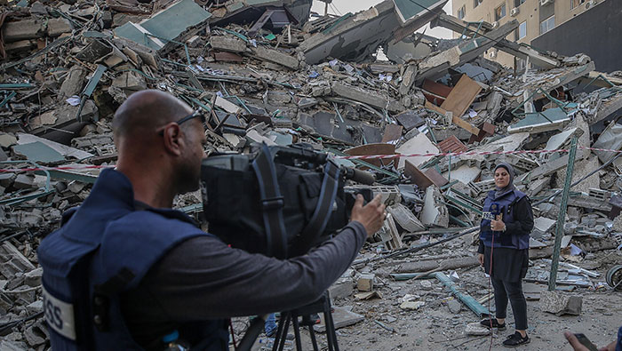 Periodistas en Gaza